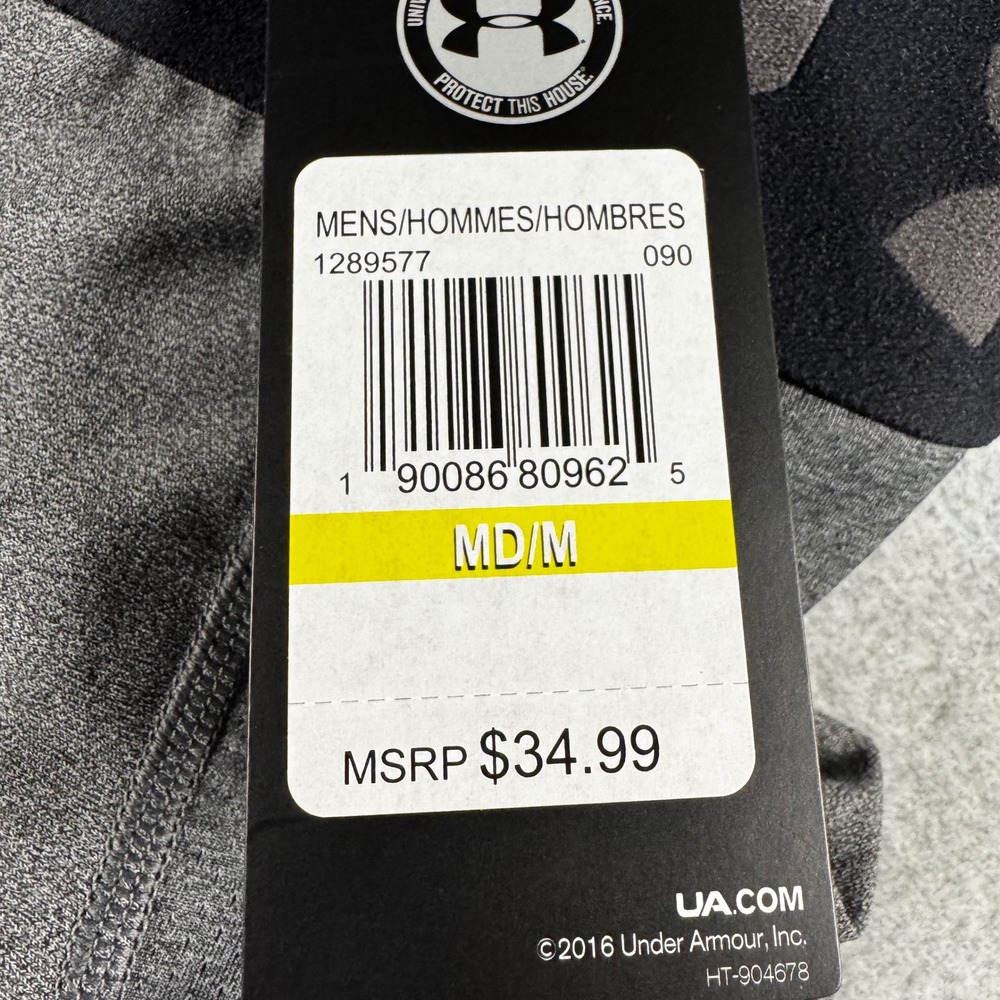 Under Armour Compression Leggings Mens Medium Gray New HeatGear 1289577 Athletic - Picture 3 of 7